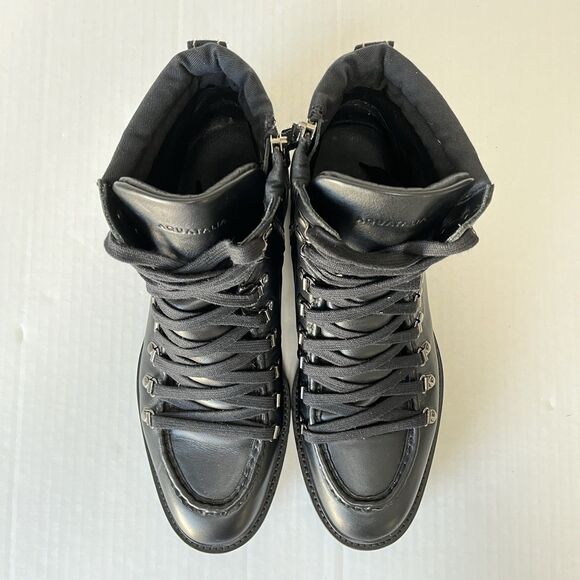 AQUATALIA MENS GUSTAVO ZIP COMBAT BOOTS MADE IN ITALY LEATHER ANKLE BOOTS 11.5 - Picture 9 of 16